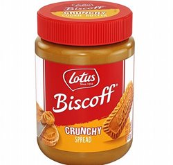 ממרח לוטוס עוגיות עם שברי עוגיות בטעם קרמל