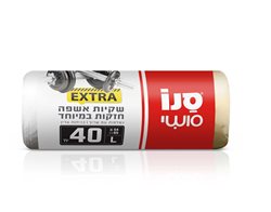 שקיות אשפה חזקות במיוחד 40 י'ח גודל -L
