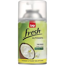 סנו - מבשם אוויר בהתזה קצובה בניחוח וניל וקוקוס