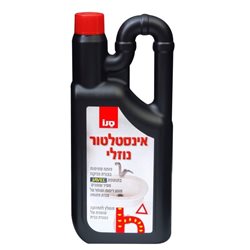 סנו- אינסטלטור נוזלי פותח סתימות בצנרת ניקוז
