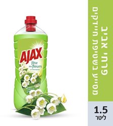 אג'קס- נוזל לניקוי כללי ורצפות בניחוח פרחי אביב