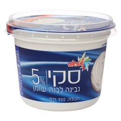 שטראוס- גבינה לבנה 5% 500 גרם