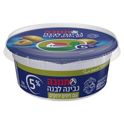 תנובה- גבינה לבנה עם זיתים ירוקים 250 גרם
