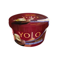 YOLO- מעדן חלב בשכבות עם שוקולד חלב ושוקולב לבן