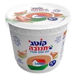 תנובה - קוטג' עם שום שמיר 5%