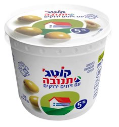 תנובה -קוטג' עם זיתים ירוקים 5%