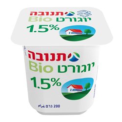 תנובה- יוגורט ביו 1.5% שומן 200 גרם