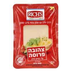 ריצ' - צהובה פרוסה על בסיס חלב 27% שומן 400 גרם
