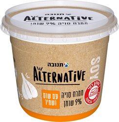 תנובה- ממרח סויה עם שום ושמיר 9% שומן