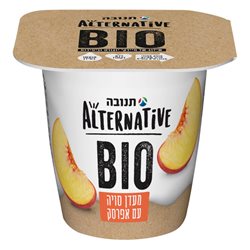 תנובה- מעדן סויה עם אפרסק 1.6% שומן