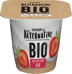 תנובה- מעדן סויה עם תות 1.6% שומן