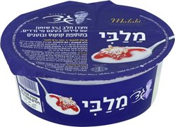 גד- מלבי מעדן חלב בתוספת סירופ מי ורדים קוקוס ובוטנים