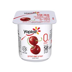 יופלה- יוגורט עם דובדבן 0% דל קלוריות